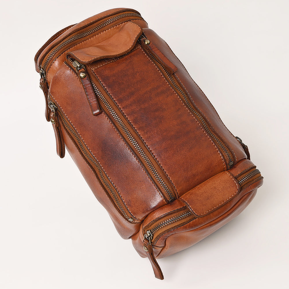 Spaghetti Western Swc400Cg Duffel Vintage Handmade Drum Dyed Genuine European Cowhide Leather Women Bag Western Handbag Purse