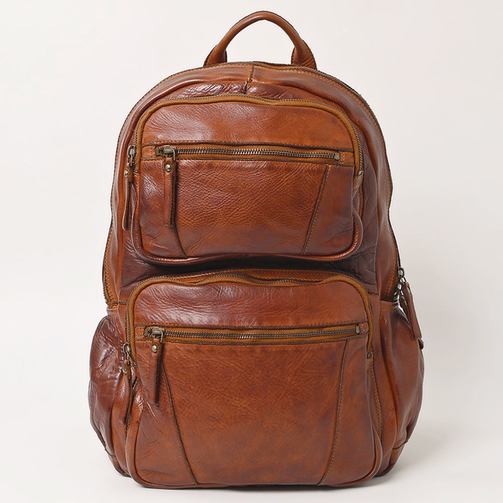 Spaghetti Western Swc414Cg Backpack Vintage Handmade Drum Dyed Genuine European Cowhide Leather Women Bag Western Handbag Purse