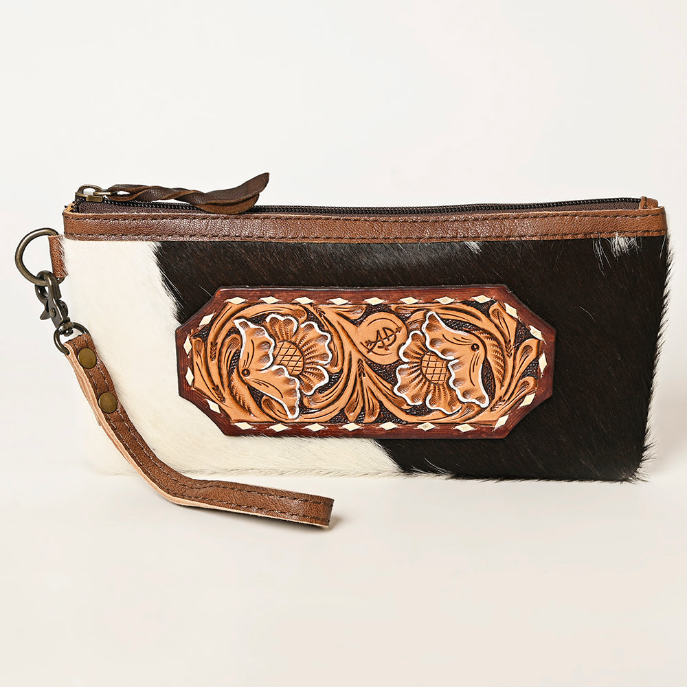American Darling Wristlet Hair on Genuine Leather Western Women Bag | Handbag Purse | Women Wristlet | Wristlet Wristlet | Travel Wristlet | Leather Wristlet | Clutch Wristlet