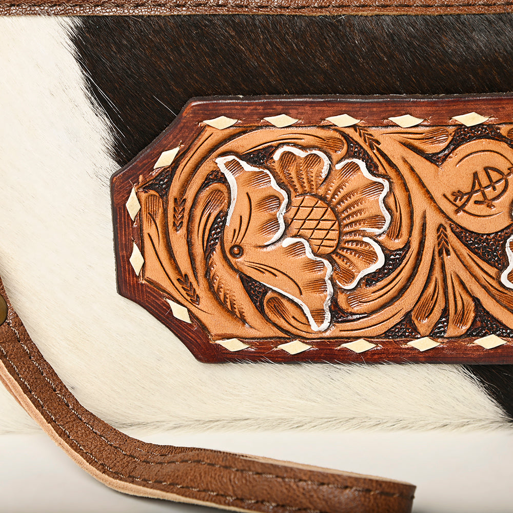 American Darling Wristlet Hair on Genuine Leather Western Women Bag | Handbag Purse | Women Wristlet | Wristlet Wristlet | Travel Wristlet | Leather Wristlet | Clutch Wristlet