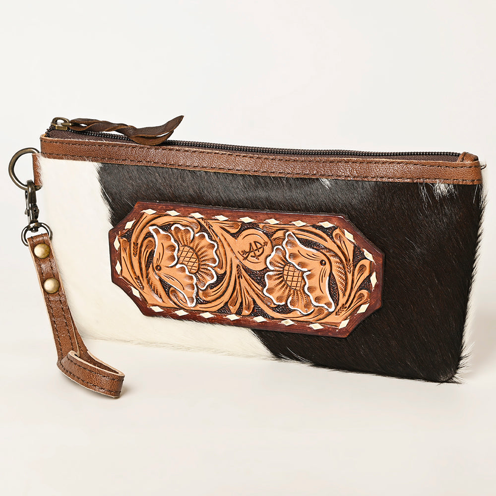 American Darling Wristlet Hair on Genuine Leather Western Women Bag | Handbag Purse | Women Wristlet | Wristlet Wristlet | Travel Wristlet | Leather Wristlet | Clutch Wristlet