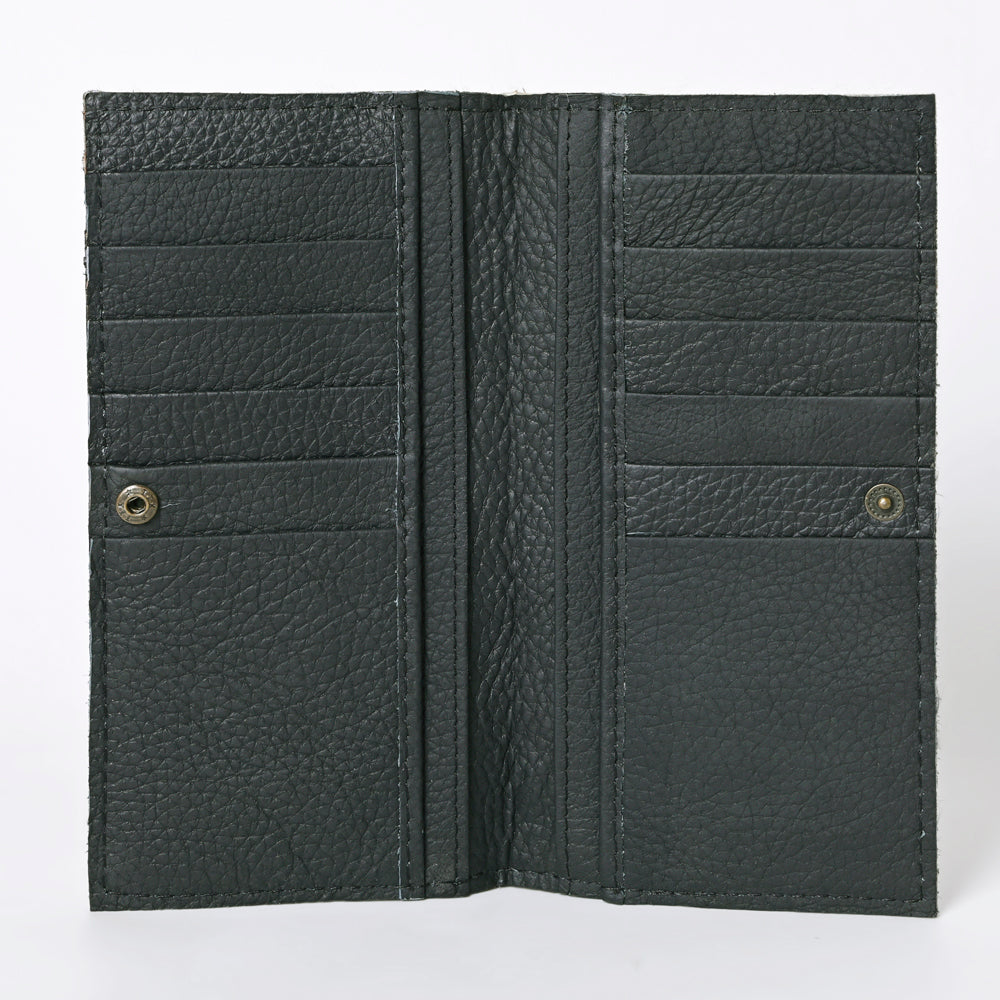 OHLAY KBG225 Coin Purse Hand Tooled Hair-On Genuine Leather women bag western handbag purse