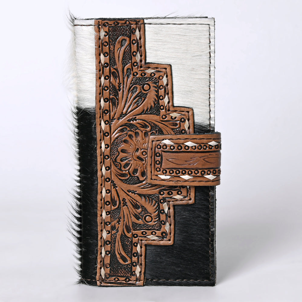 OHLAY KBG239 Coin Purse Hand Tooled Hair-On Genuine Leather women bag western handbag purse