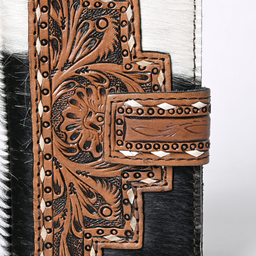 OHLAY KBG239 Coin Purse Hand Tooled Hair-On Genuine Leather women bag western handbag purse