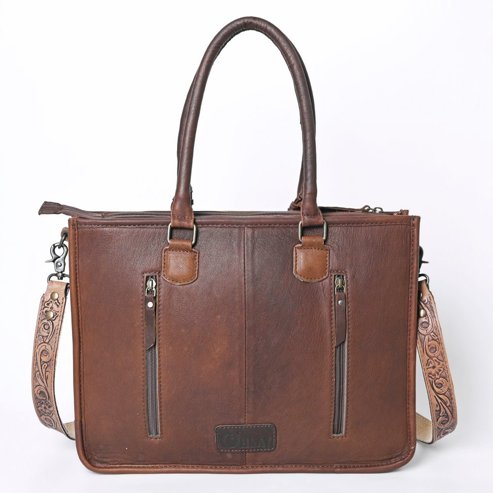 OHLAY KBG252 TOTE Hand Tooled Hair-on Genuine Leather women bag western handbag purse