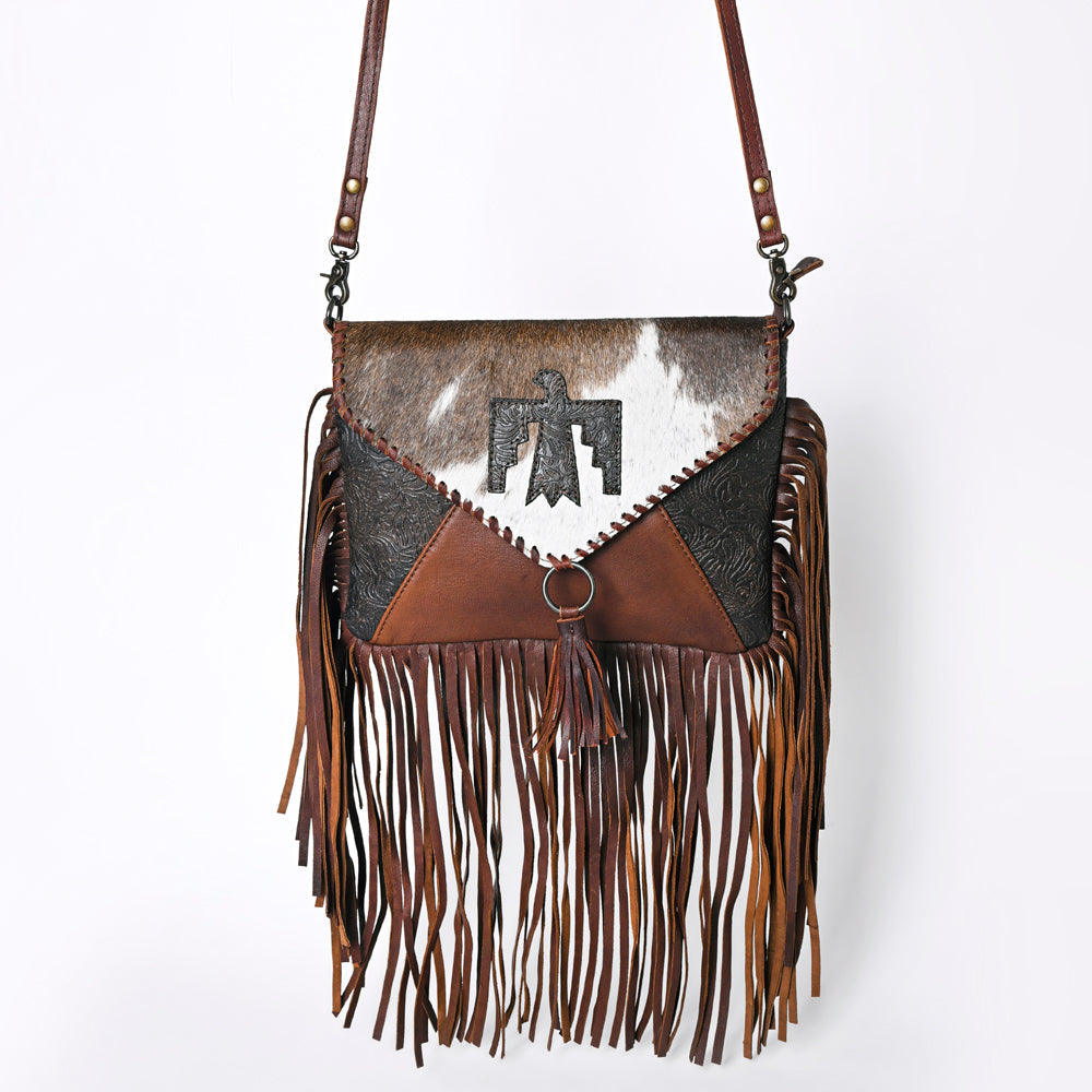 OHLAY KBG255 Coin Purse Embossed Hair-On Genuine Leather women bag western handbag purse