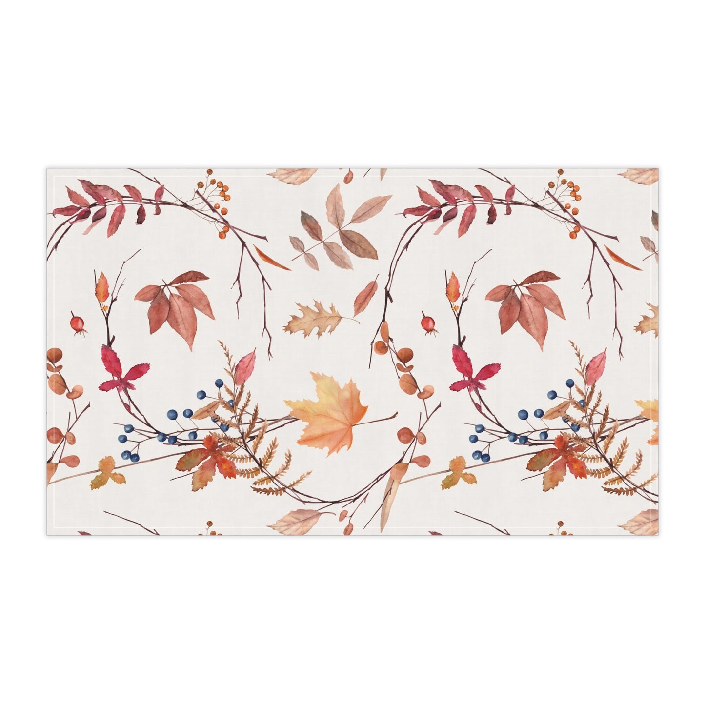 Fall foliage Tea Towels, Fall Kitchen Decor, Seasonal Home Textile, Gift for Homemakers, Cooking Essential