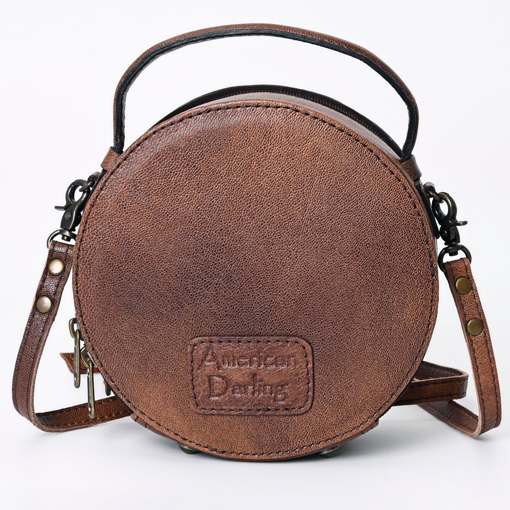 American Darling Canteen Hand Tooled Genuine Leather Women Bag Western Handbag Purse