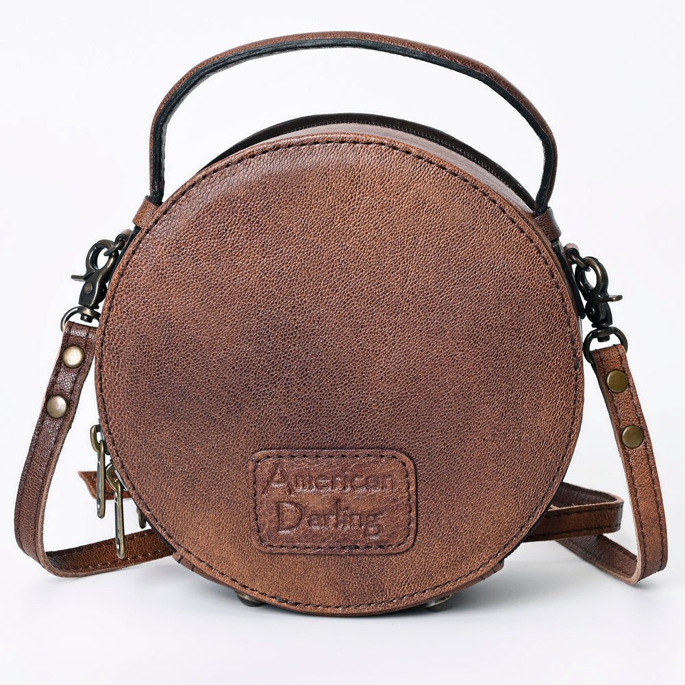 American Darling Canteen Hand Tooled Genuine Leather Women Bag Western Handbag Purse