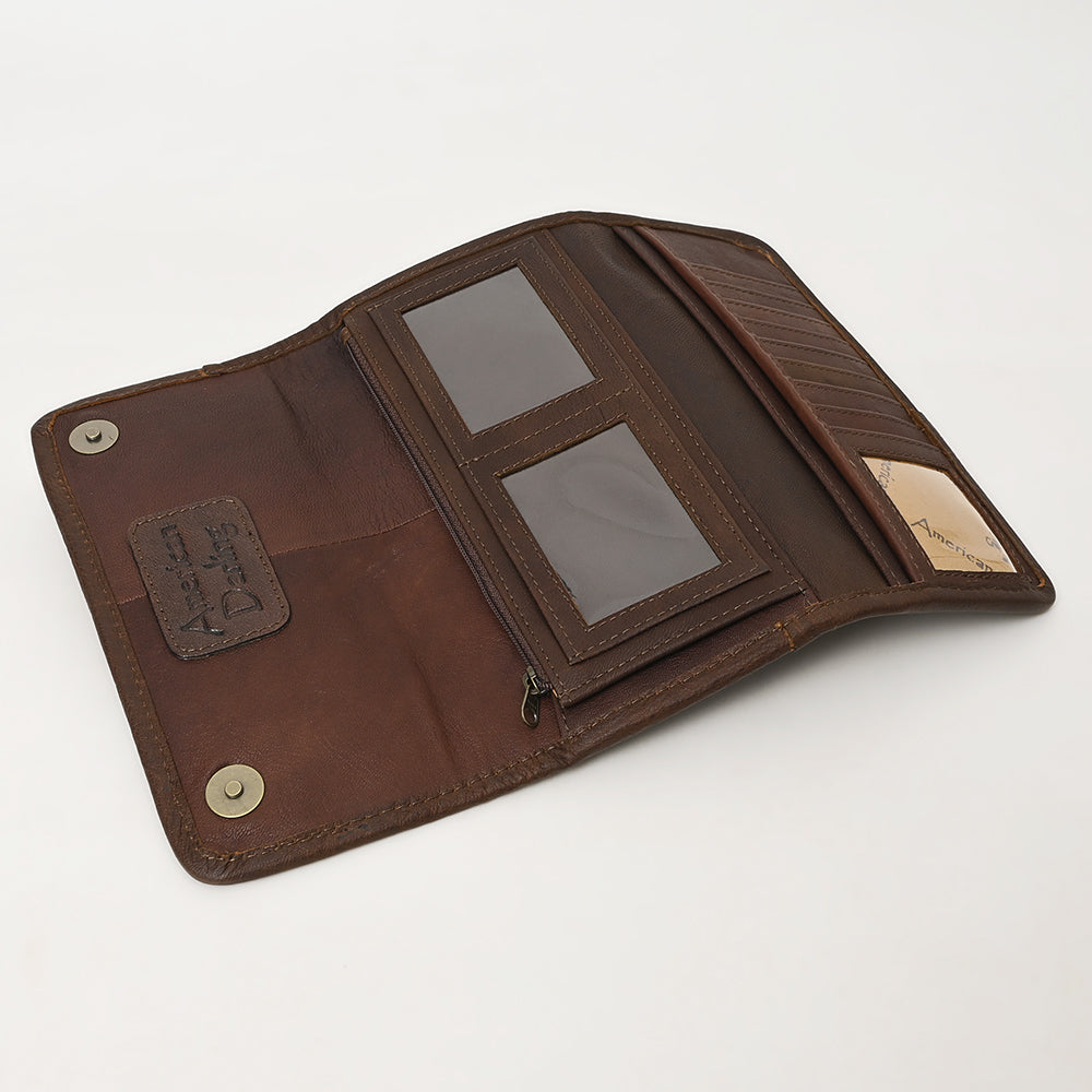 American Darling ADBG1223 Wallet Hair On Genuine Leather women bag western handbag purse