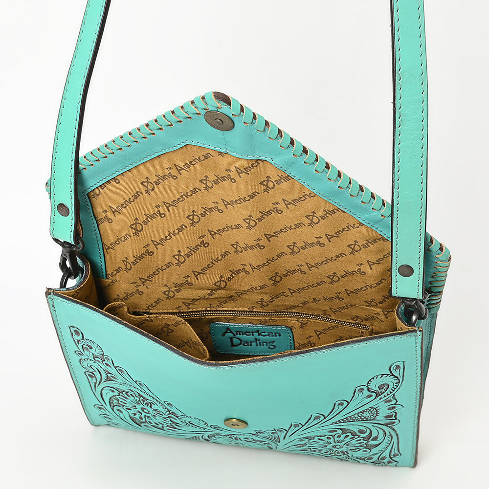 American Darling Hand Tooled Genuine Leather Women Bag Western Handbag Purse