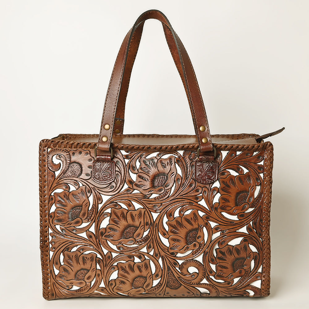 OHLAY KBG322A TOTE Hand Tooled Genuine Leather women bag western handbag purse