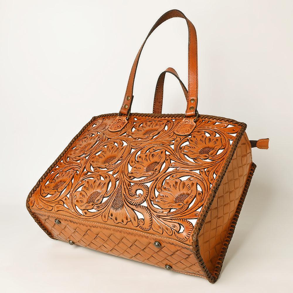OHLAY KBG322B TOTE Hand Tooled Genuine Leather women bag western handbag purse