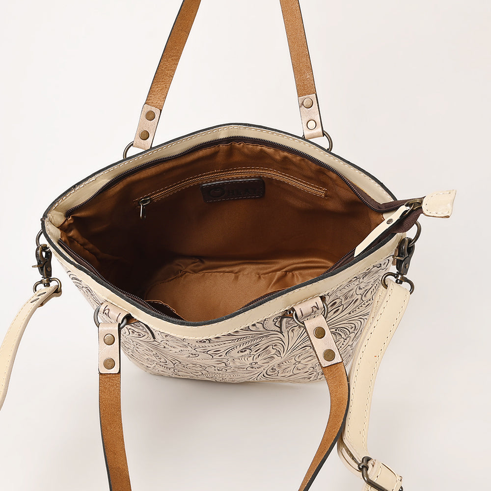 Ohlay Bags KBG328 TOTE Hand Tooled Genuine Leather women bag western handbag purse