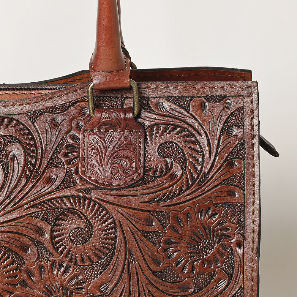 OHLAY KBG334B TOTE Hand Tooled Genuine Leather women bag western handbag purse