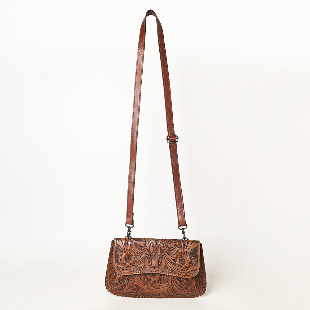 OHLAY WALLET Hand Tooled  Genuine Leather women bag western handbag purse