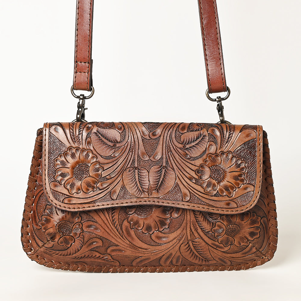 OHLAY WALLET Hand Tooled  Genuine Leather women bag western handbag purse