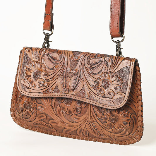 OHLAY WALLET Hand Tooled  Genuine Leather women bag western handbag purse