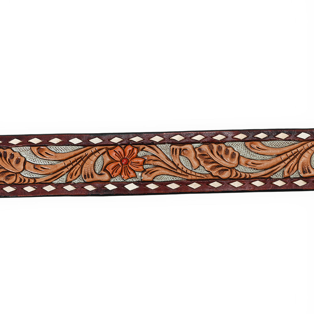 American Darling Beautifully Hand Tooled Genuine American Leather Belt Men and  Women