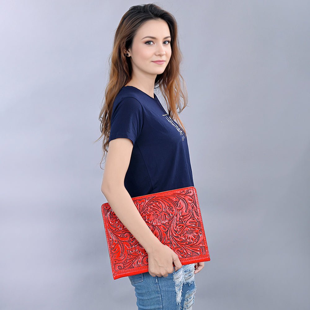 American Darling Hand Tooled Genuine Leather Women Bag Western Handbag Purse