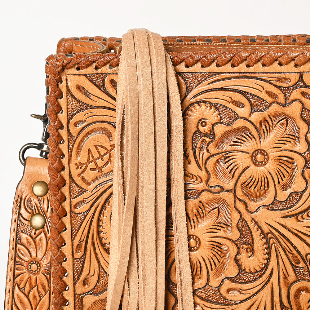 American Darling Hand Tooled Genuine Leather Women Bag Western Handbag Purse