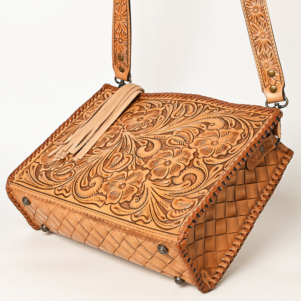 American Darling Hand Tooled Genuine Leather Women Bag Western Handbag Purse