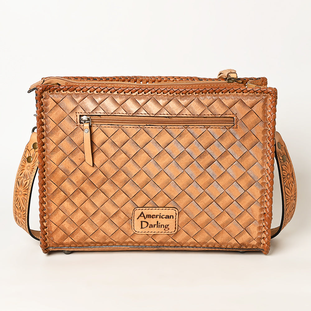 American Darling Hand Tooled Genuine Leather Women Bag Western Handbag Purse