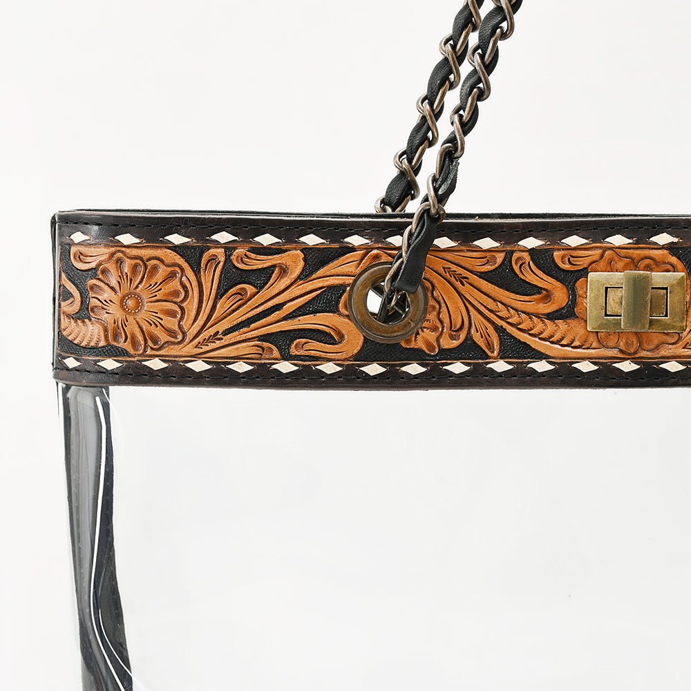 American Darling ADBG1238 Tote Hand Tooled Genuine Leather women bag western handbag purse