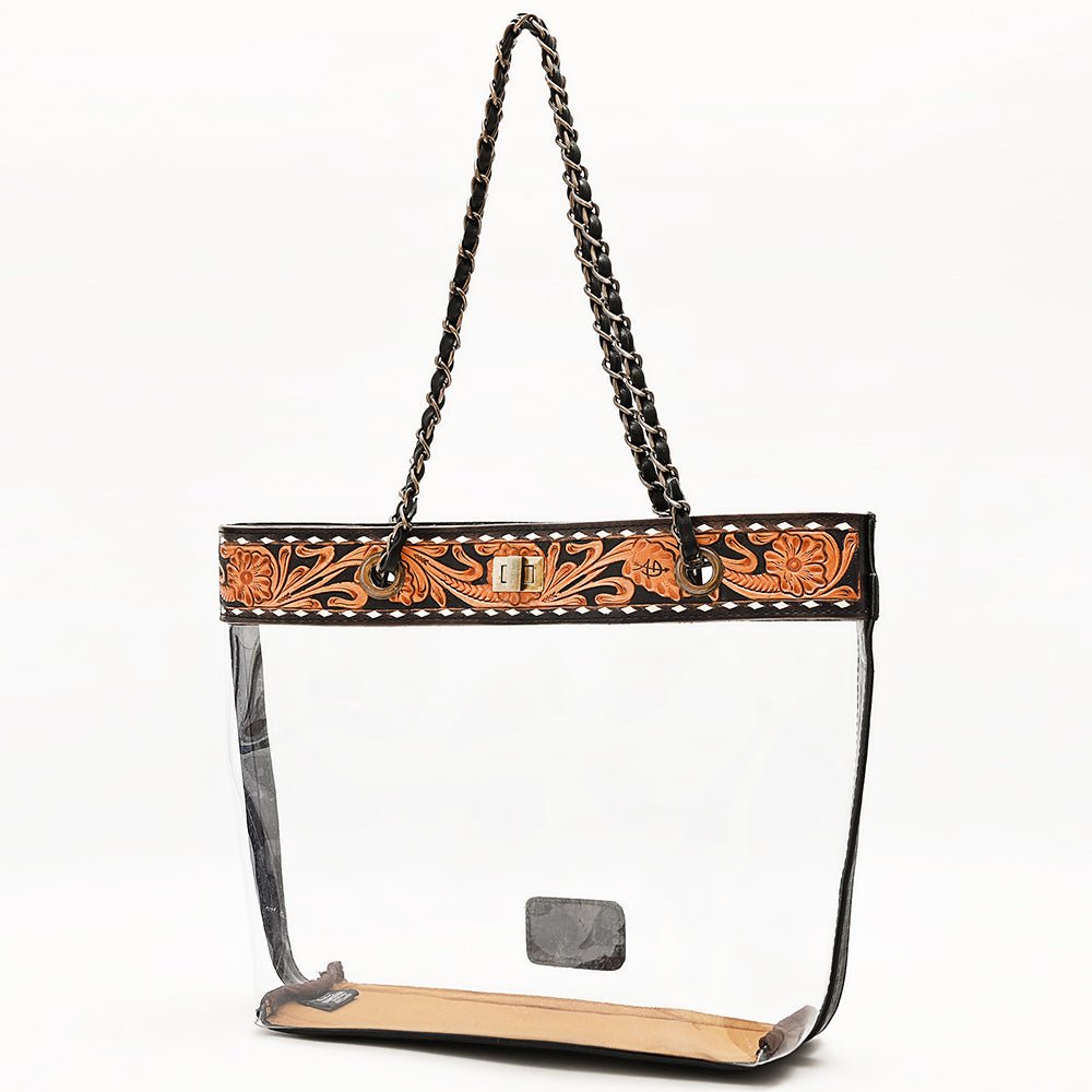 American Darling ADBG1238 Tote Hand Tooled Genuine Leather women bag western handbag purse