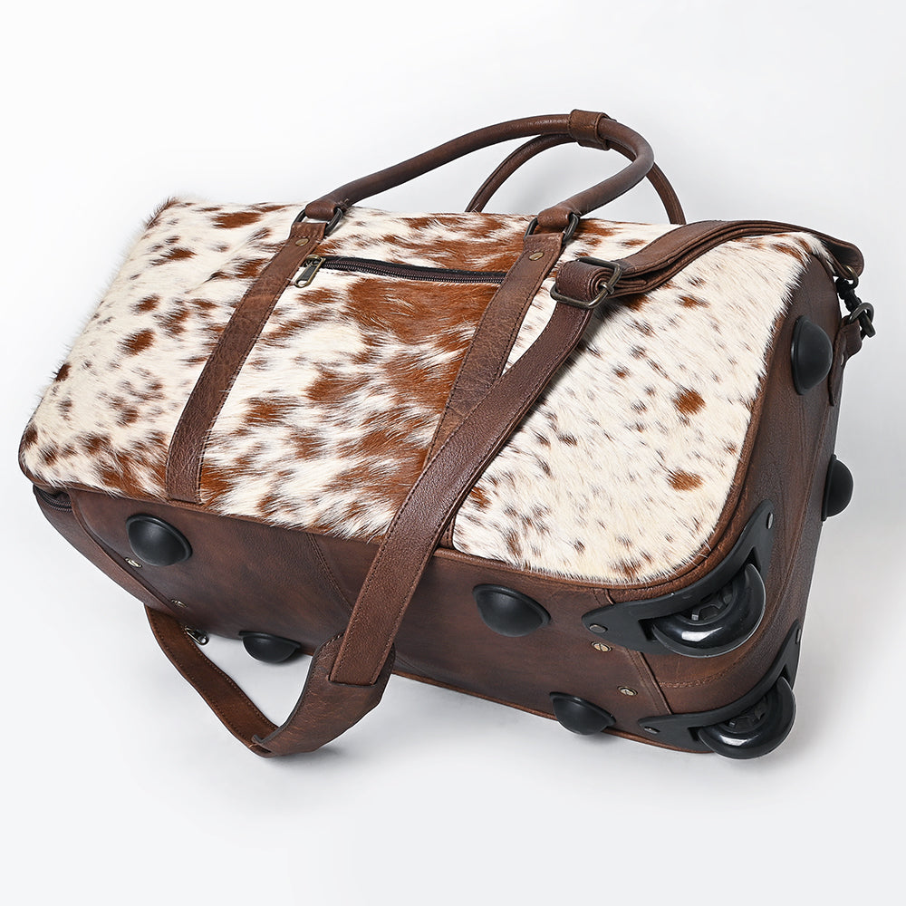 American Darling Duffel Hair On Genuine Leather Women Bag Western Handbag Purse