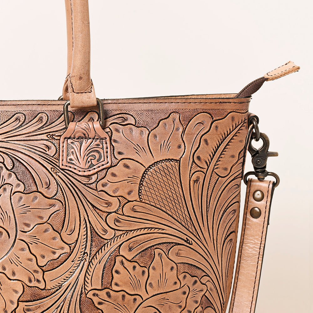 American Darling Hand Tooled Genuine Leather Women Bag Western Handbag Purse