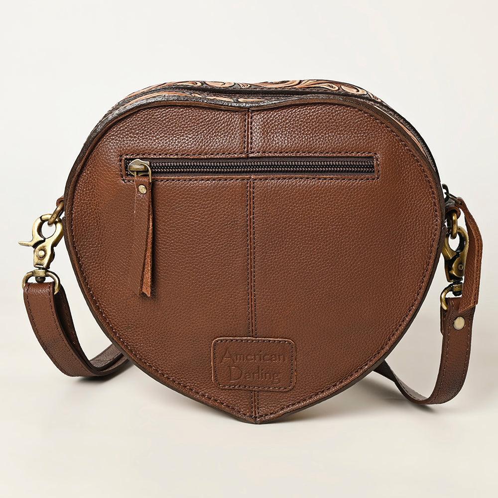 American Darling ADBGA425 Hand Tooled Genuine Leather Women Bag Western Handbag Purse