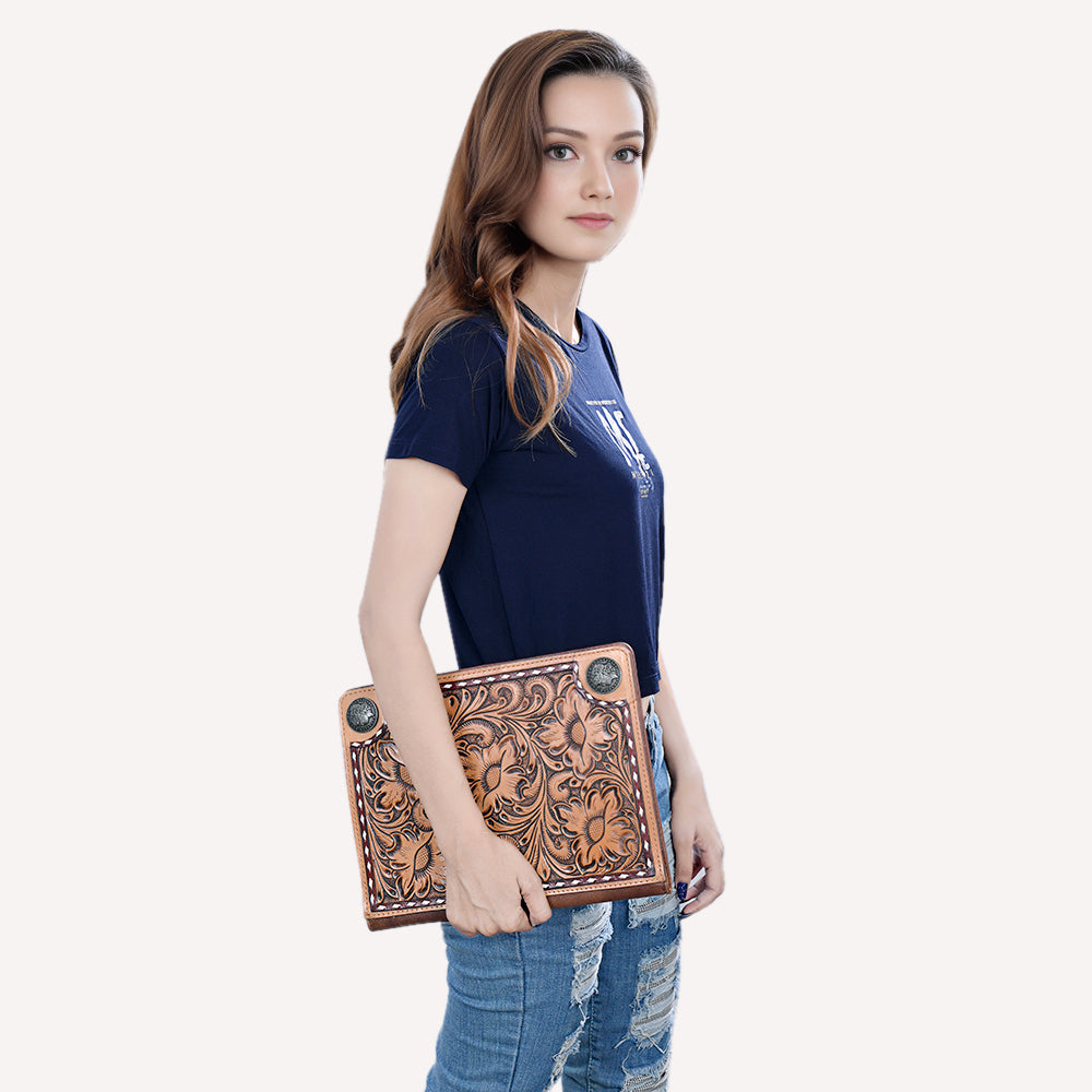 ADBG1266 American Darling Hand Tooled Genuine Leather Women Bag Western Handbag Purse