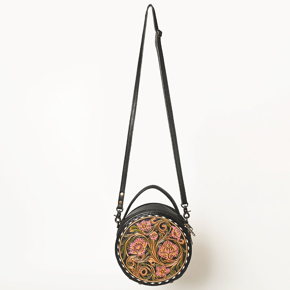 American Darling Canteen Hand Tooled Genuine Leather Women Bag Western Handbag Purse