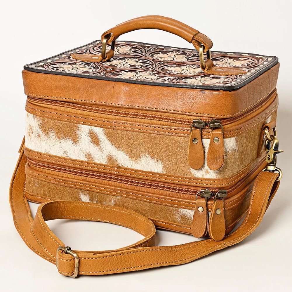 ADBGA454A American Darling Hand Tooled Hair On Genuine Leather Women Bag Western Handbag Purse