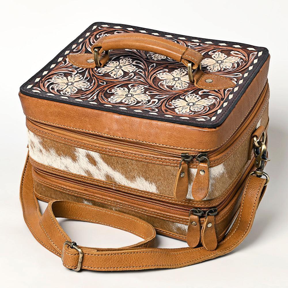 ADBGA454A American Darling Hand Tooled Hair On Genuine Leather Women Bag Western Handbag Purse