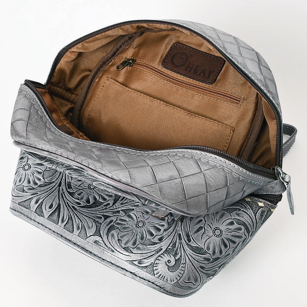 Ohlay Bags OHG103B Backpack Hand Tooled Genuine Leather Women Bag Western Handbag Purse