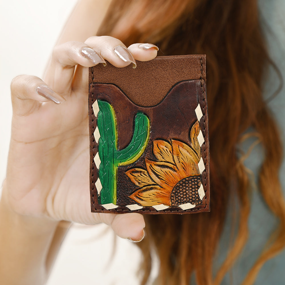 OHLAY OHCCG101 Card-Holder Hand Tooled Genuine Leather women bag western handbag purse