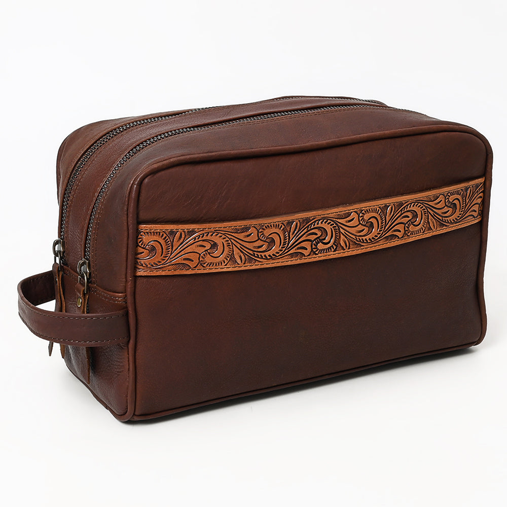 OHLAY TOILETRY Hand Tooled  Genuine Leather women bag western handbag purse