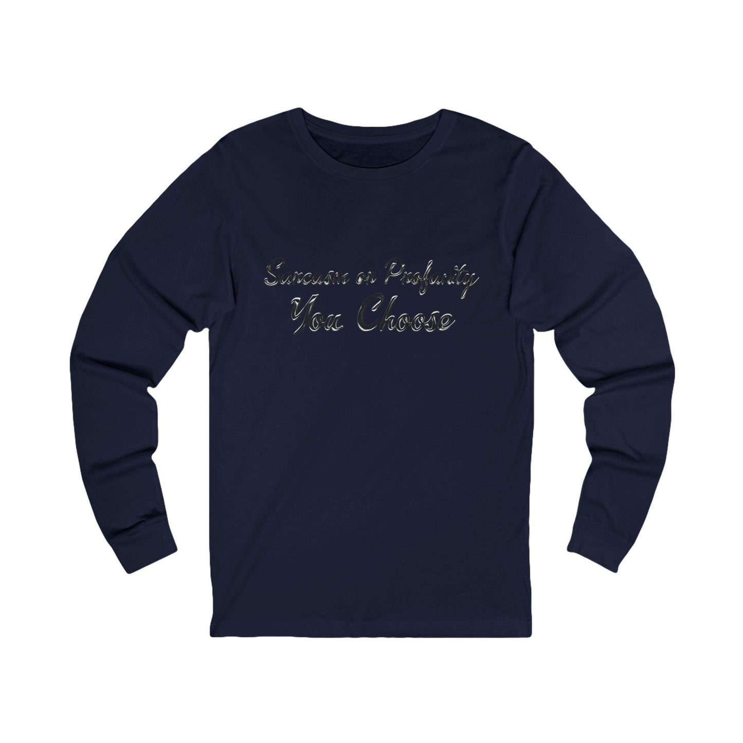 Serve Up Attitude Womens Jersey Long Sleeve Tee with Sarcasm or Profanity