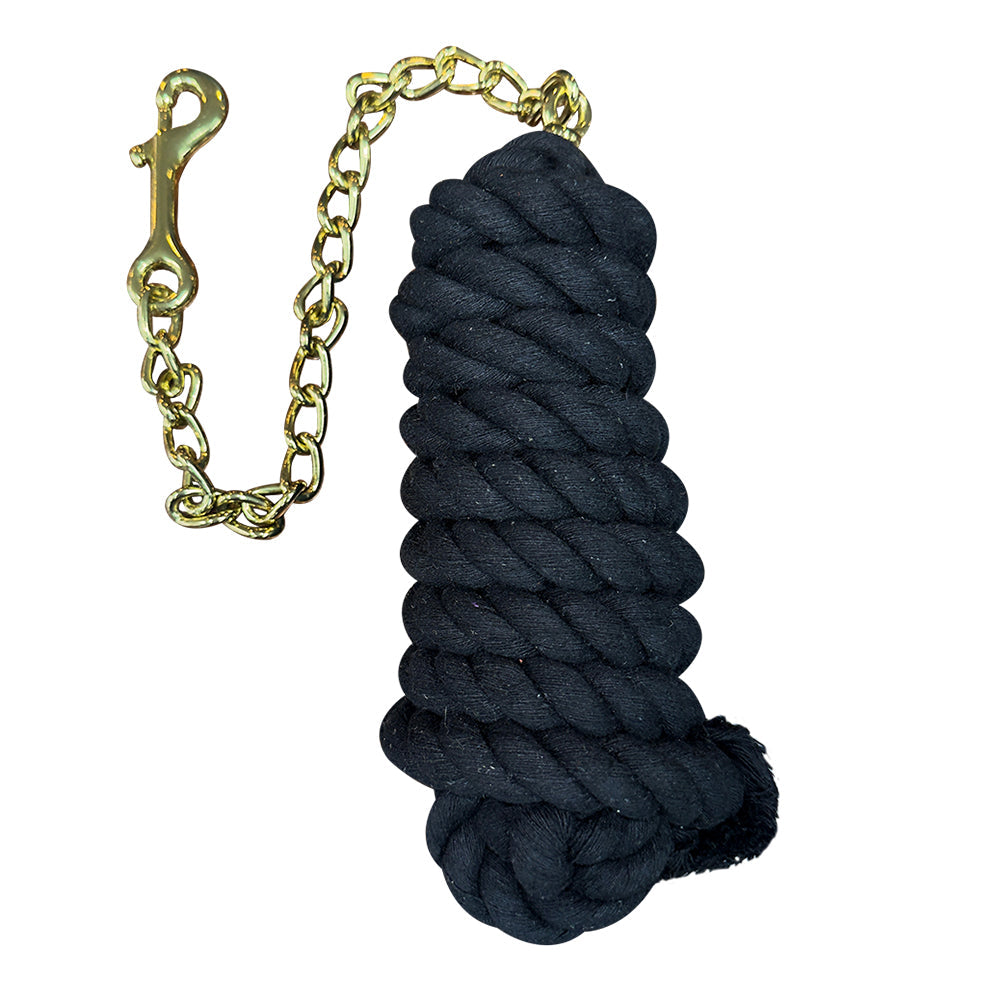 9 ft. Hilason Western Horse Flexible And Adjudtble COTTON ROPE W/20" CHAIN