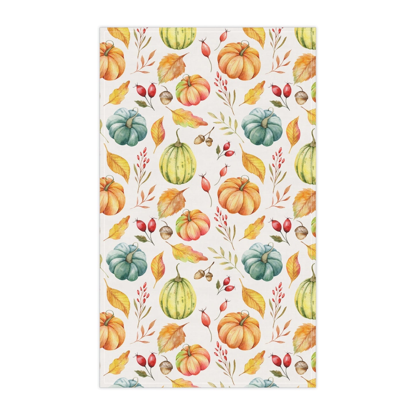 Autumn Harvest Tea Towels | Fall Decor, Kitchen Textile, Thanksgiving, Home Gift, Pumpkin Design