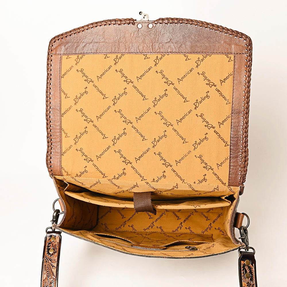 American Darling ADBG1318 Hand Tooled Genuine Leather Women Bag Western Handbag Purse