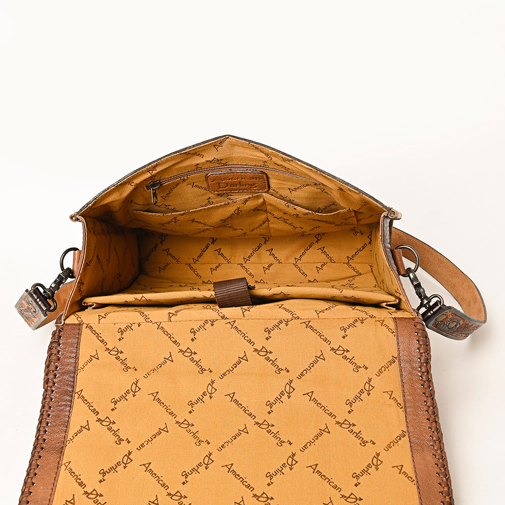 American Darling ADBG1318 Hand Tooled Genuine Leather Women Bag Western Handbag Purse