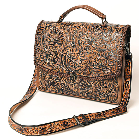 American Darling ADBG1318 Hand Tooled Genuine Leather Women Bag Western Handbag Purse