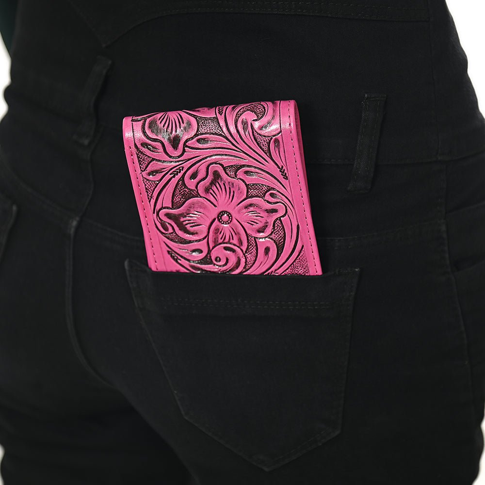 American Darling Wallet Hand Tooled Genuine Leather Women Bag Western Handbag Purse