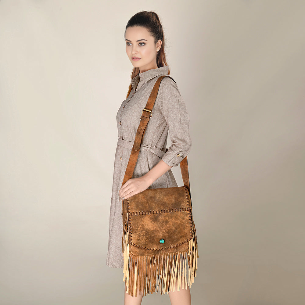 American Darling ADBGA500 Genuine Leather Women Bag Western Handbag Purse
