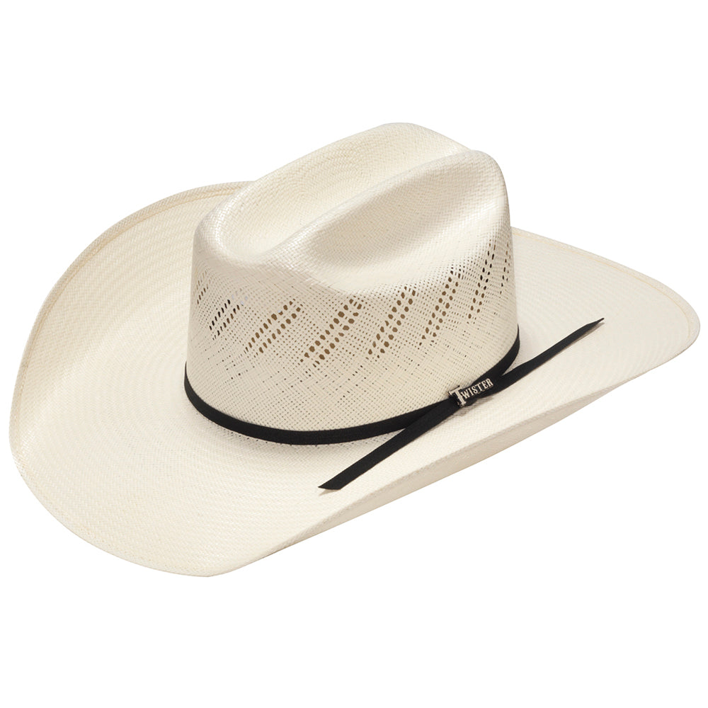 M&F Western Cowboy Hat Adult Shantung Vent  Natural
