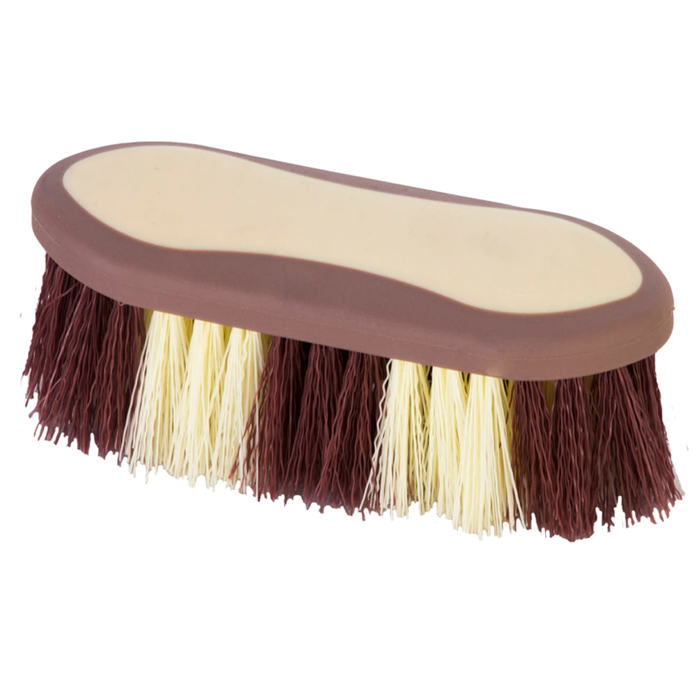 Hilason 6.6" Dandy Soft Grip Horse Brush-Brown