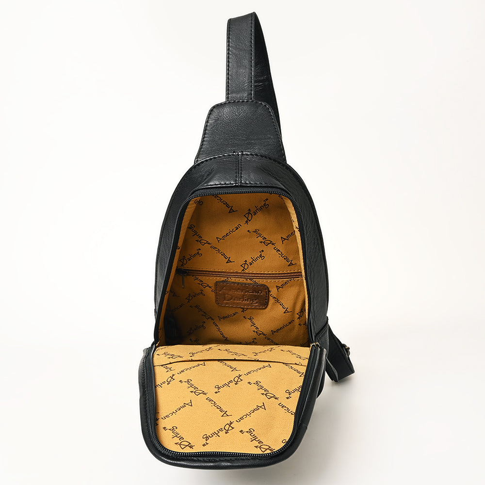 American Darling Sling Hand Tooled Saddle Blanket Genuine Leather women bag western handbag purse